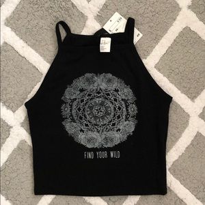H&M Black Crop Top